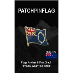 Cook Islands Flag Lapel Pin Proudly. Pride Badge Lapel Hat Tie Pin Brooch