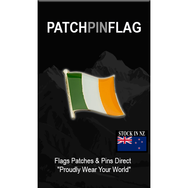 Ireland Flag Lapel Pin Proudly. Pride Badge Lapel Hat Tie Pin Brooch