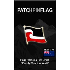 Māori flag Lapel Pin Proudly. Pride Badge Lapel Hat Tie Pin Brooch