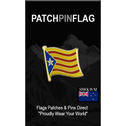 Catalan Flag Lapel Pin Proudly. Pride Badge Lapel Hat Tie Pin Brooch