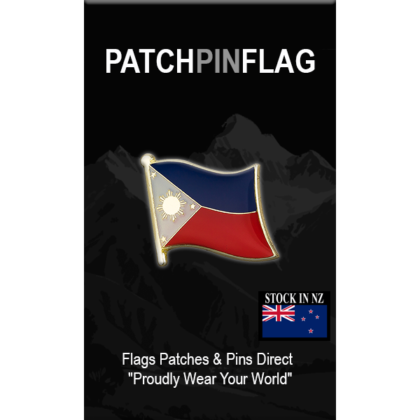 Philippines Flag Lapel Pin Proudly. Pride Badge Lapel Hat Tie Pin Brooch