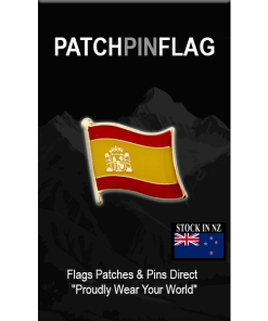 Spain Flag Lapel Pin Proudly. Pride Badge Lapel Hat Tie Pin Brooch