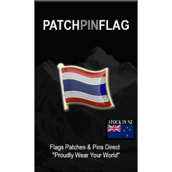 Thailand Flag Lapel Pin Proudly. Pride Badge Lapel Hat Tie Pin Brooch