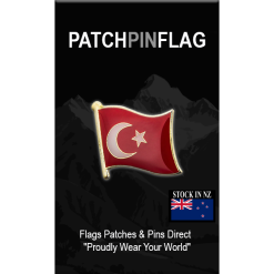 Turkey Flag Lapel Pin Proudly. Pride Badge Lapel Hat Tie Pin Brooch