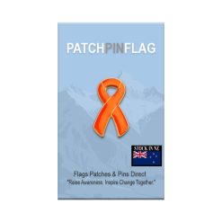 Orange Awareness Ribbon Lapel Pin – Leukemia & Multiple Sclerosis Ribbon