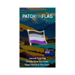 Asexual Pride Flag Brooches LGBTQ+ Lapel Pin Proudly Pride Badge Lapel Hat Tie Pin Brooch