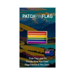 Rainbow flag LGBTQIA+ Lapel Pin Proudly Pride Badge Lapel Hat Tie Pin Brooch
