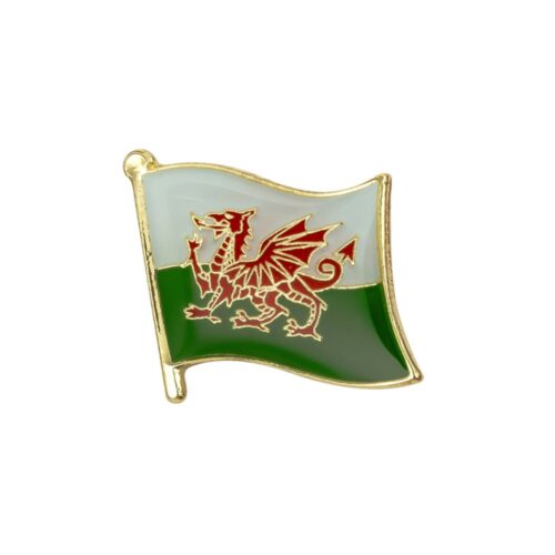 Wales Flag Lapel Pin-Welsh Badge Brooch Pin