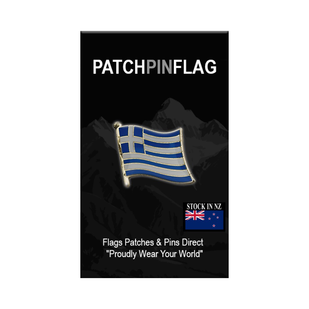 Greek Flag Lapel Pin – Greece Badge Brooch Pin
