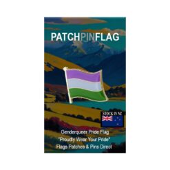 Genderqueer pride flag LGBTQIA+ Lapel Pin Proudly Pride Badge Lapel Hat Tie Pin Brooch