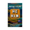 He Him Pronoun Lapel Enamel Badge Pin. Brooch