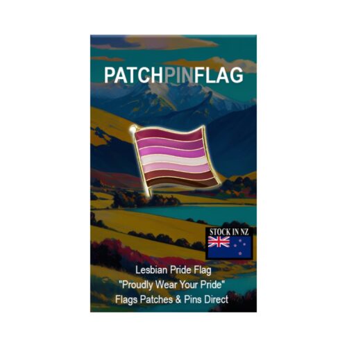Lesbian pride flag LGBTQIA+ Lapel Pin Proudly Pride Badge Lapel Hat Tie Pin Brooch