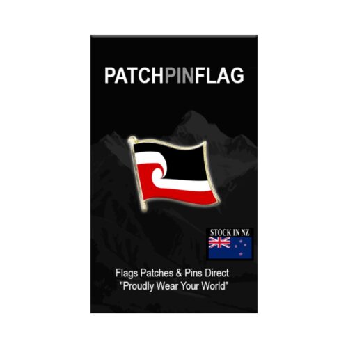 Māori Flag Lapel Pin – New Zealand Badge Brooch Pin