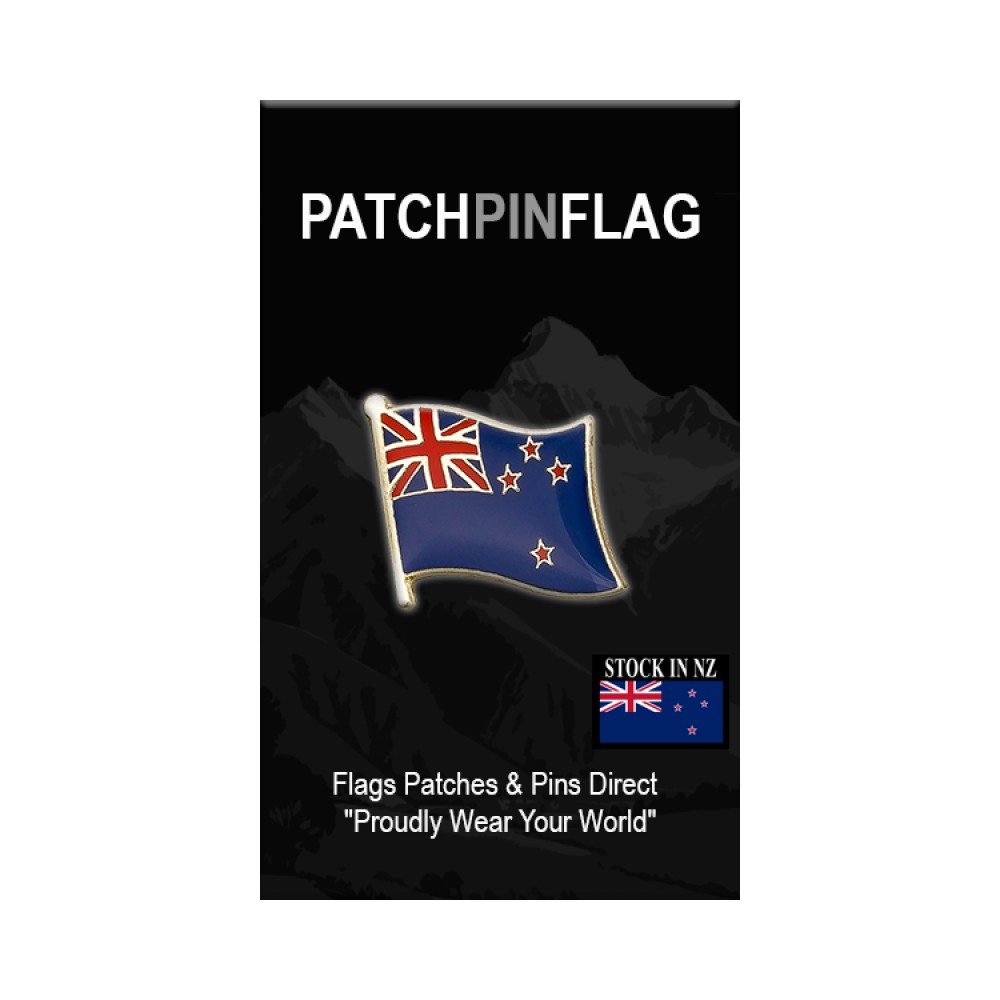 New Zealand Flag Lapel Pin – NZ Badge Brooch Pin