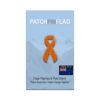 Orange Awareness Lapel Pin Darker Shade – Leukemia & Multiple Sclerosis Ribbon