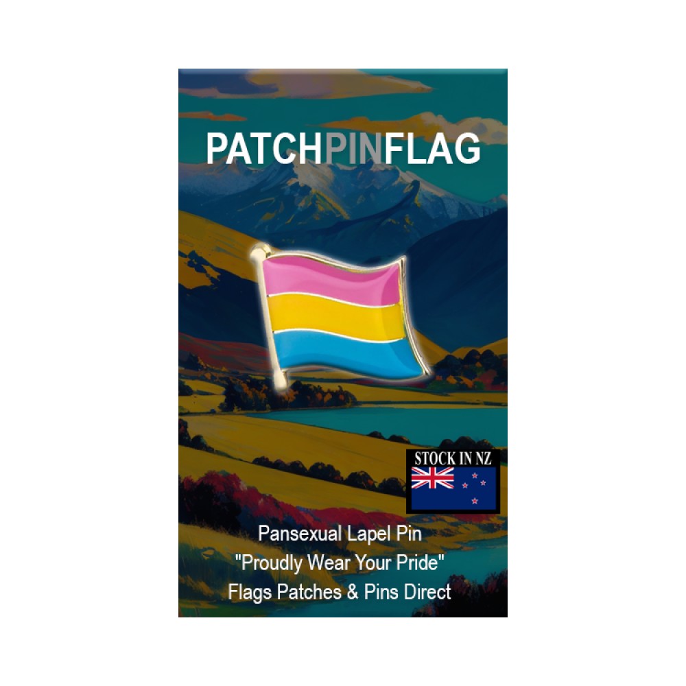 Pansexual pride flag LGBTQIA+ Lapel Pin Proudly Pride Badge Lapel Hat Tie Pin Brooch