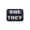 She They Pronoun Lapel Enamel Badge Pin. . Brooch