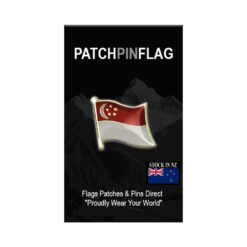 Singapore Flag Lapel Pin – Badge Brooch Pin