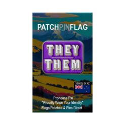 THEY THEM Pronoun Lapel Enamel Badge Pin.Brooch