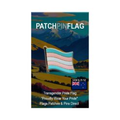 Transgender Pride Flag LGBTQIA+ Lapel Pin Proudly Pride Badge Lapel Hat Tie Pin Brooch