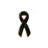 Black Awareness Ribbon Lapel Pin – Melanoma & Skin Cancer Ribbon