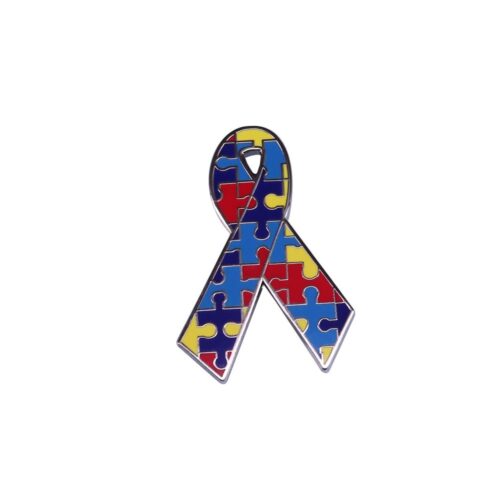 Rainbow Puzzle Piece Lapel Pin – Inclusivity & Advocacy Support