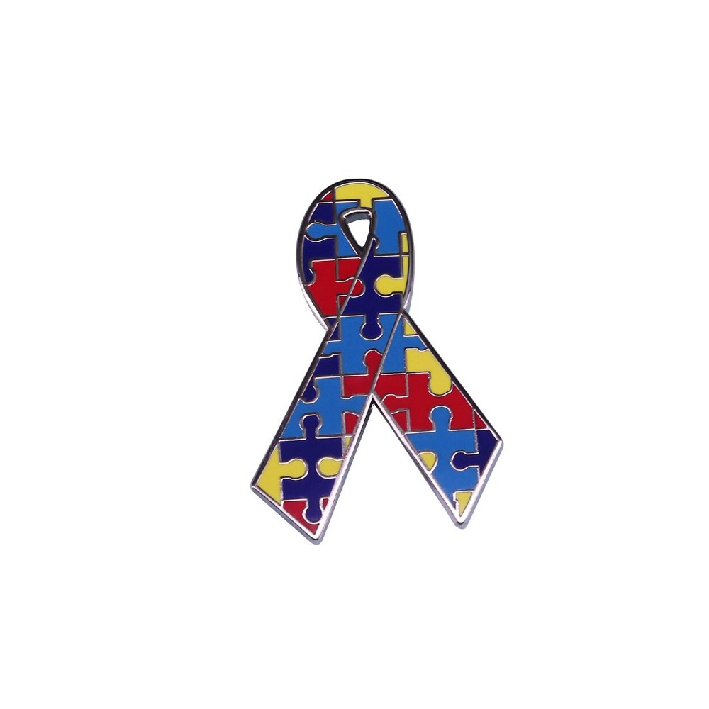 Rainbow Puzzle Piece Lapel Pin – Inclusivity & Advocacy Support