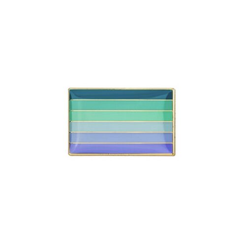 Gray Pride Flag Lapel Pin – LGBTQIA+ Enamel Badge Brooch