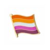Sunset Lesbian Pride Flag Lapel Pin – LGBTQIA+ Enamel Badge Brooch