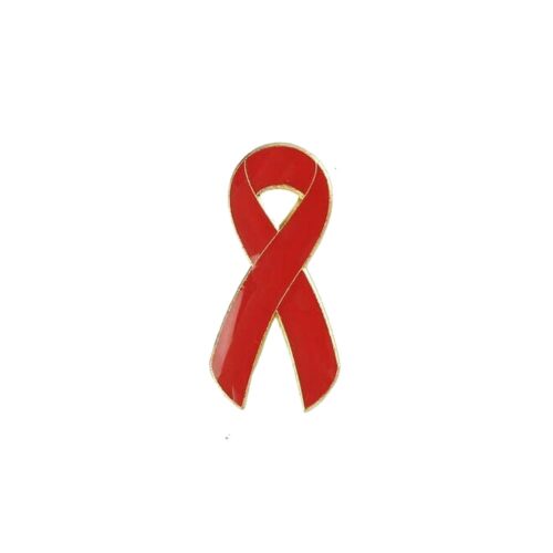 Red Awareness Ribbon Lapel Pin – Community & Advocacy Support
