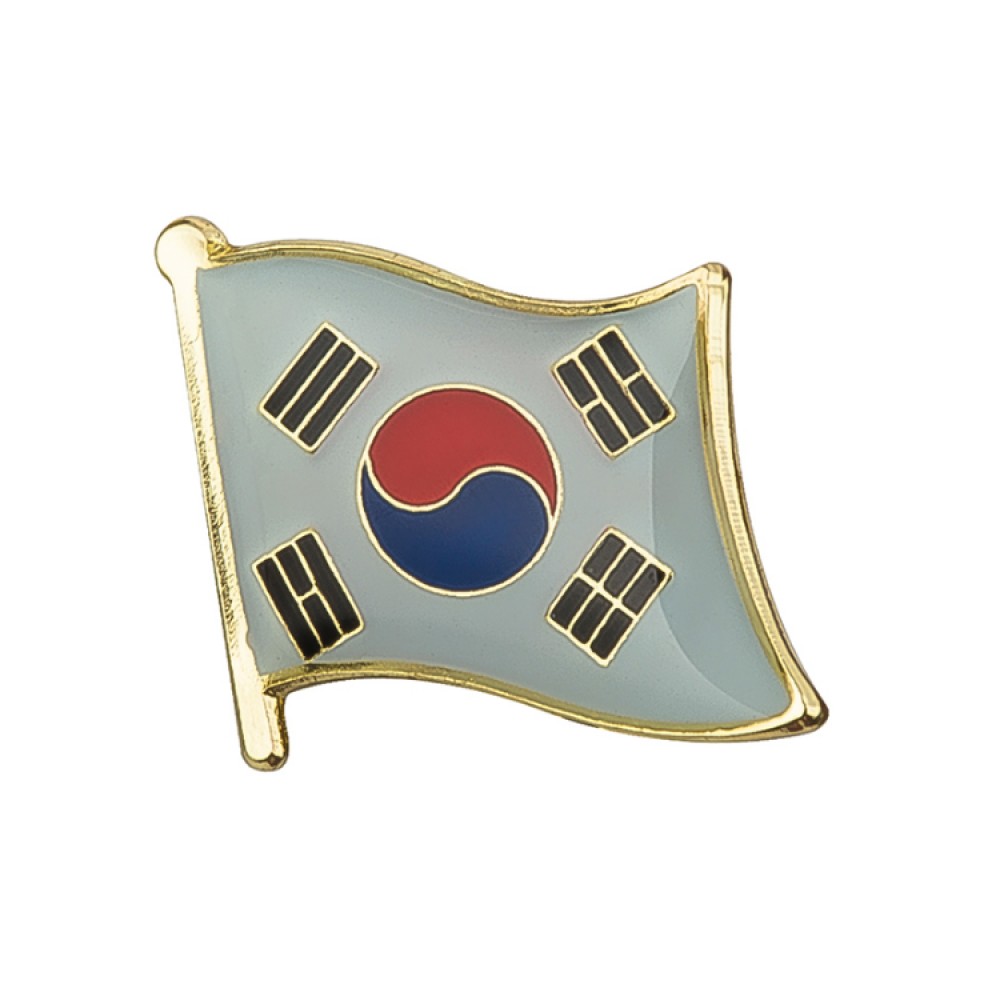 South Korea Flag Lapel Pin – Korean Badge Brooch Pin