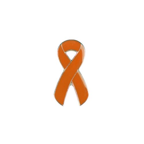 Orange Awareness Lapel Pin Darker Shade – Community & Advocacy Support