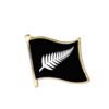 All Blacks Supporters Lapel Pin Silverfern New Zealand Flag Badge