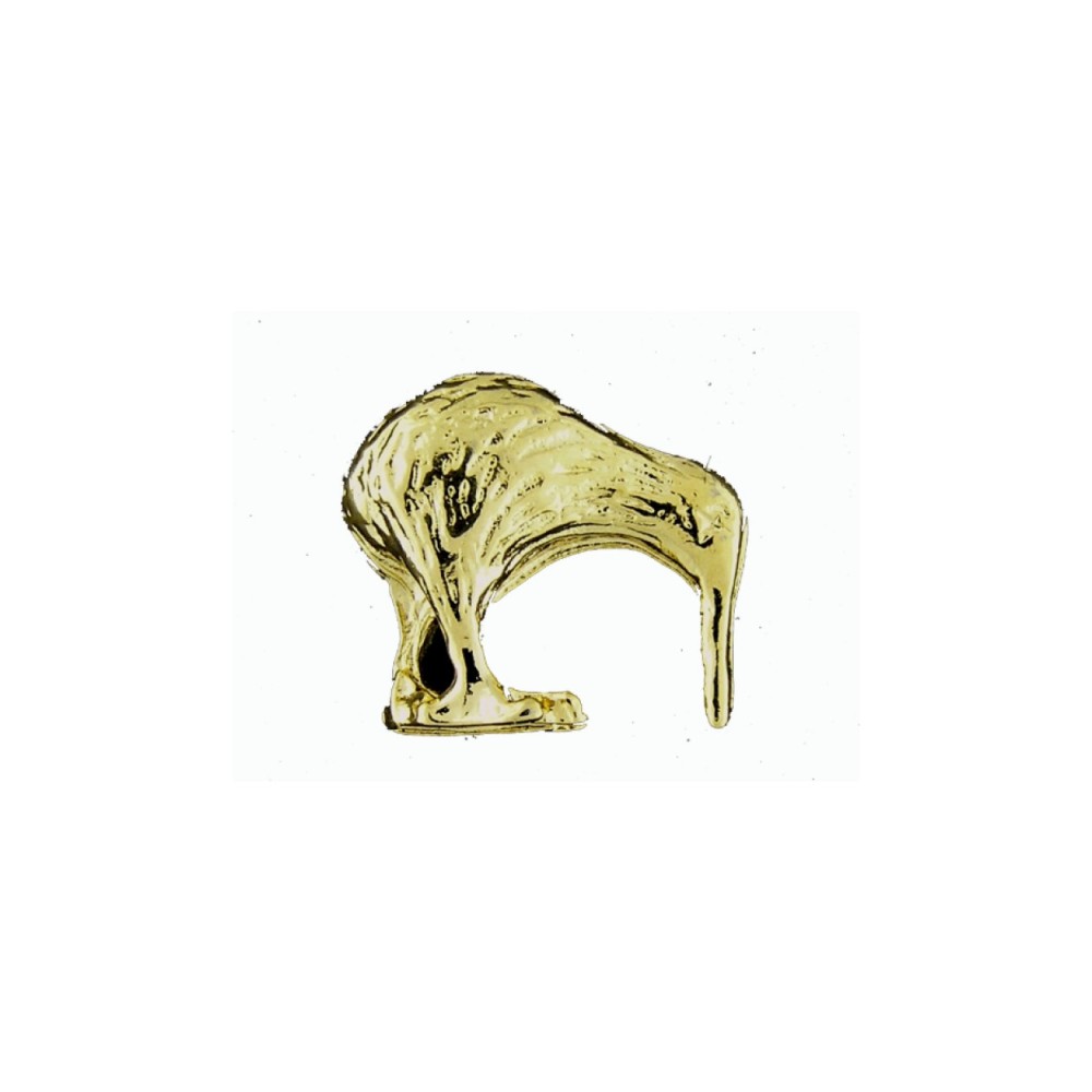 Kiwi Brooch Golden Lapel Pin Proudly Pride Badge Lapel Hat Tie Pin Brooch