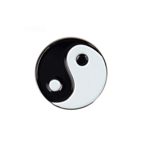 Ying Yang Lapel Pin Proudly. Pride Badge Lapel Hat Tie Pin Brooch