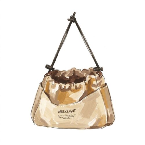 Drawstring Canvas Storage Organizers Multi-Pockets
